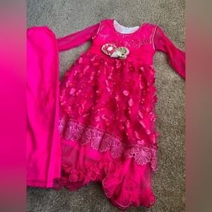 LITTLE GIRLS PINK MAXI DRESS